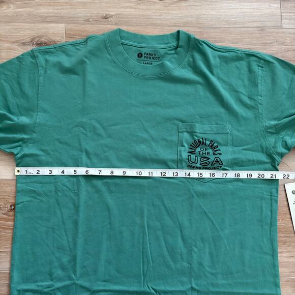 Parks Project National Parks Checklist Pocket Green Tee L - Picture 4 of 6